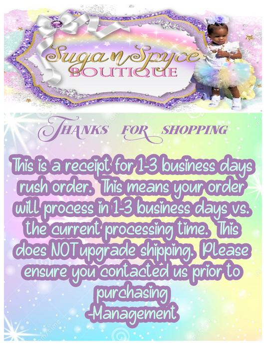 Rush my Order 1-3 Business Days
